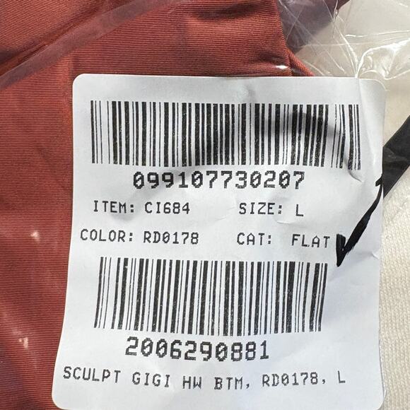 J Crew Hallie Bikini Bottom L Clay Red Rust NWT Classic Sculpt CI684 J.Crew - Picture 5 of 5